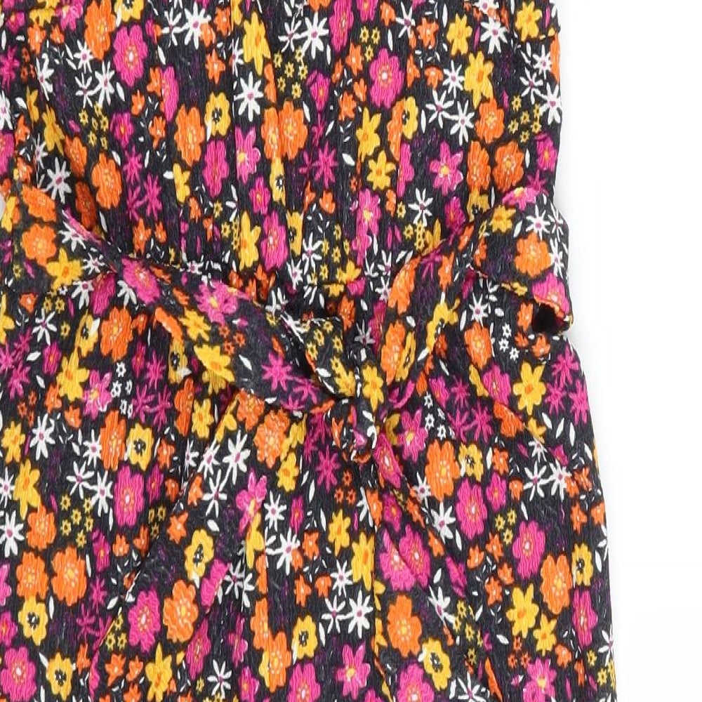 Matalan Girls Multicoloured Floral Polyester Playsuit One-Piece Size 9 Years