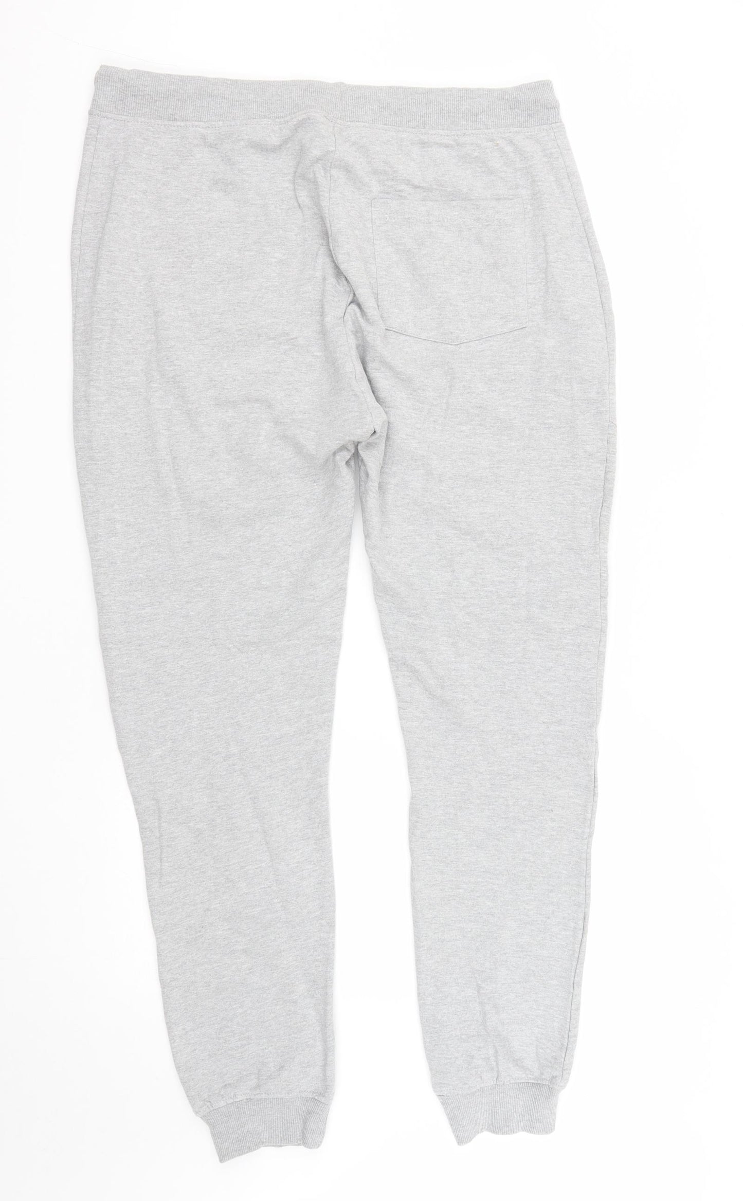 Pep&Co Mens Grey  Cotton Jogger Trousers Size XL L30 in Regular Drawstring