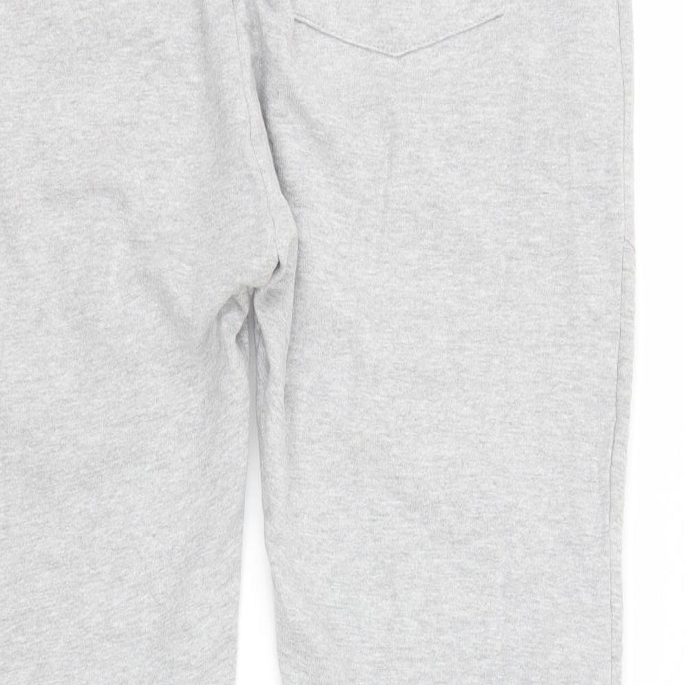Pep&Co Mens Grey  Cotton Jogger Trousers Size XL L30 in Regular Drawstring