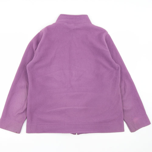 EWM Womens Purple  Polyester Full Zip Sweatshirt Size M  Zip - Size 14-16