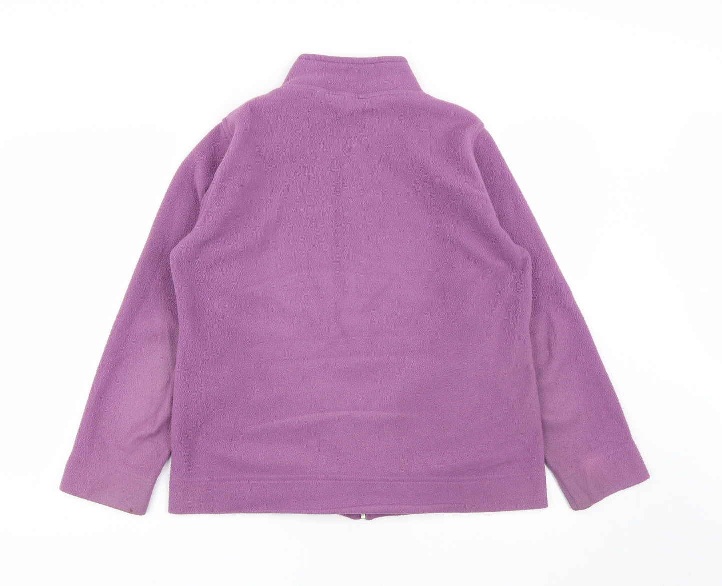 EWM Womens Purple  Polyester Full Zip Sweatshirt Size M  Zip - Size 14-16