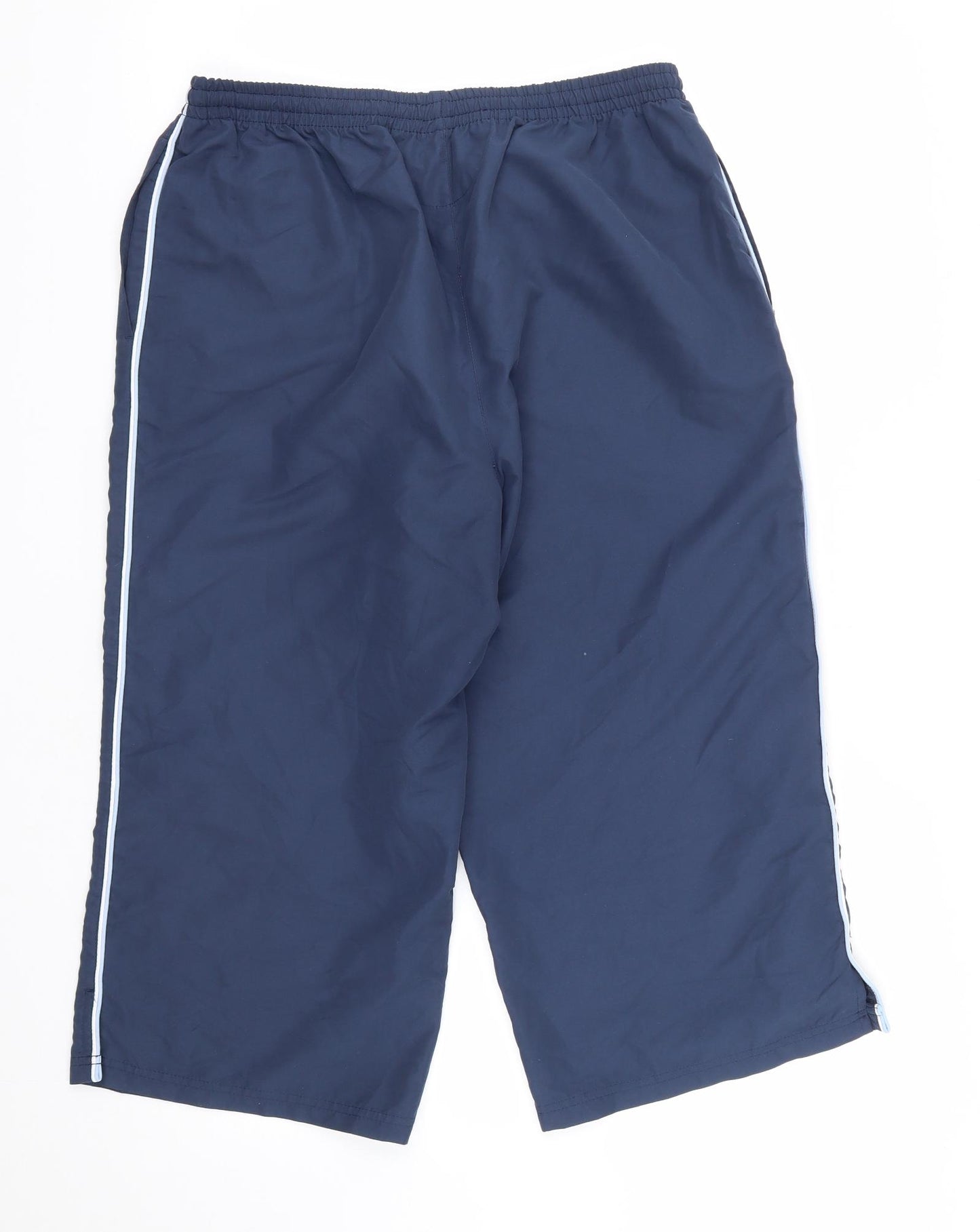 Diadora Womens Blue  Polyester Cropped Trousers Size 16 L20 in Regular