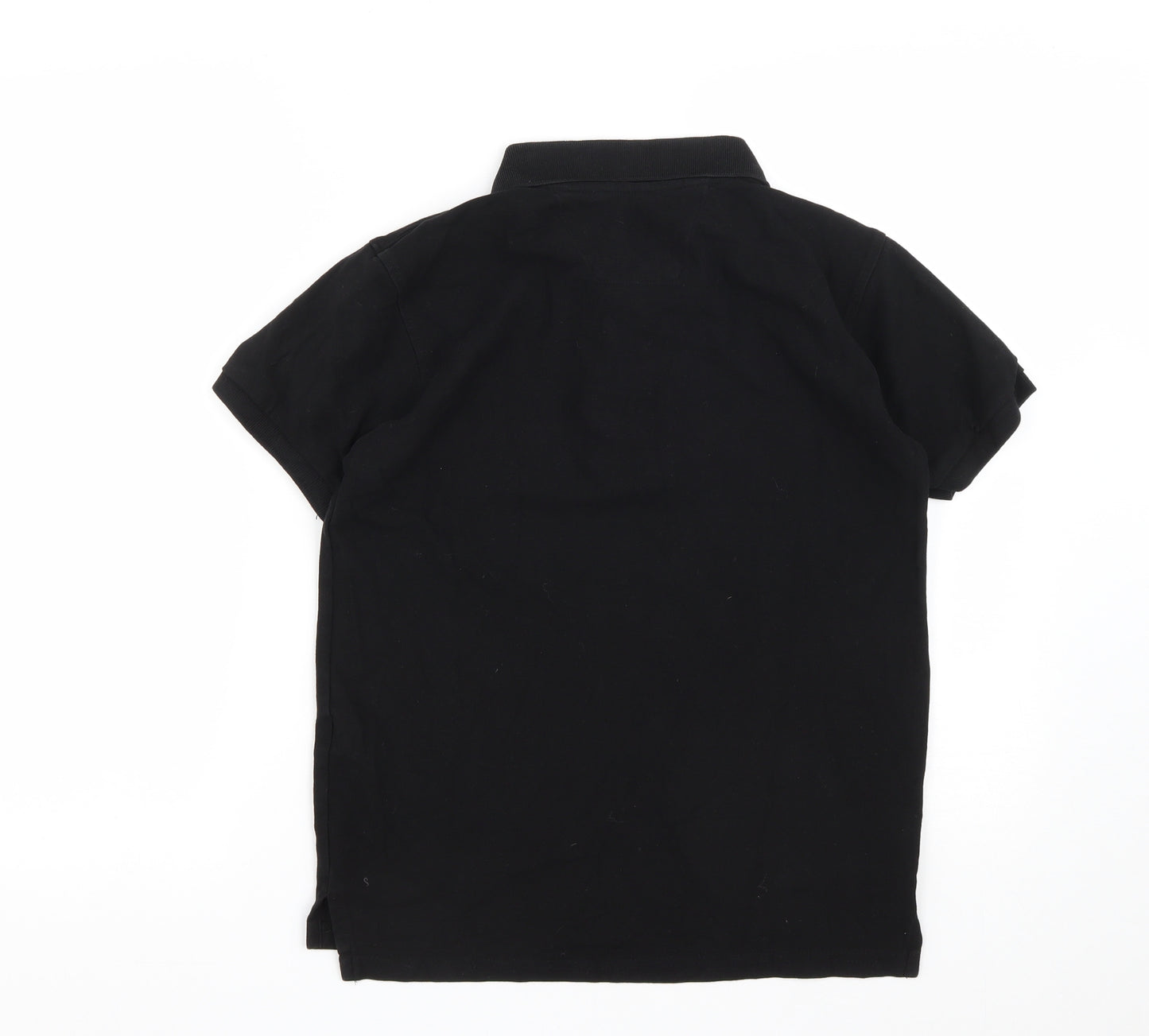 Polo Ralph Lauren Mens Black  Cotton  Polo Size S Collared Button