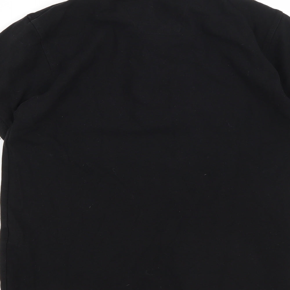 Polo Ralph Lauren Mens Black  Cotton  Polo Size S Collared Button