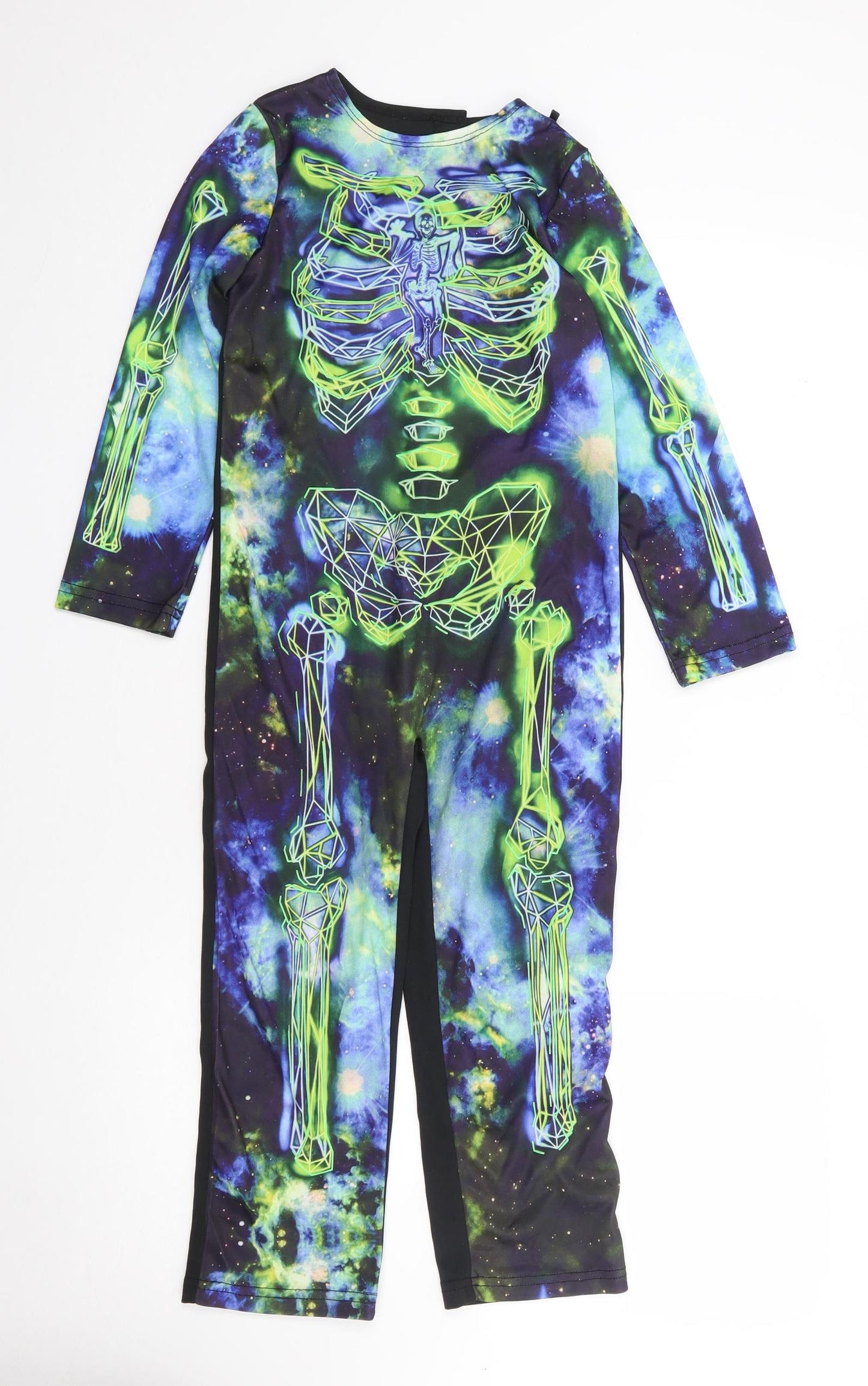 George Boys Multicoloured Geometric Polyester  One Piece Size 5-6 Years   - Halloween, Skeleton