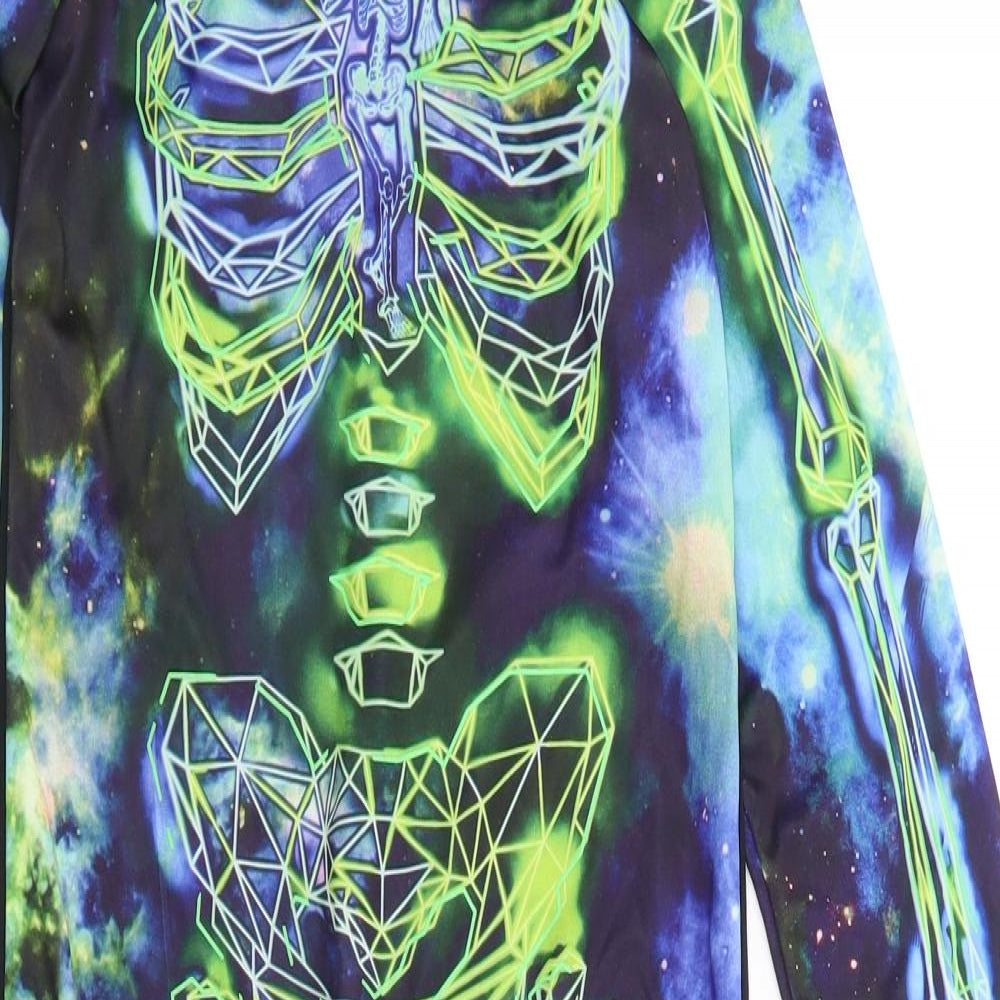 George Boys Multicoloured Geometric Polyester  One Piece Size 5-6 Years   - Halloween, Skeleton