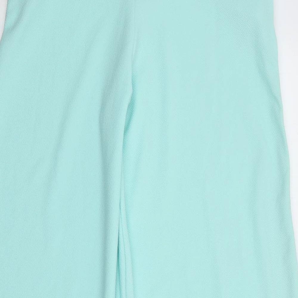 Miss Look Womens Green  Polyester Trousers  Size 10 L30 in Regular