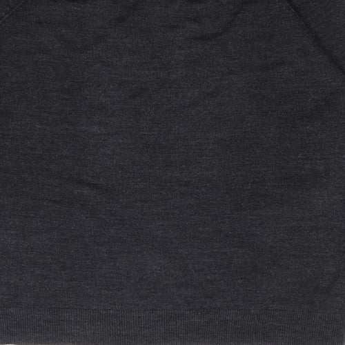 UrbanSpirit Mens Grey Crew Neck  Acrylic Pullover Jumper Size L
