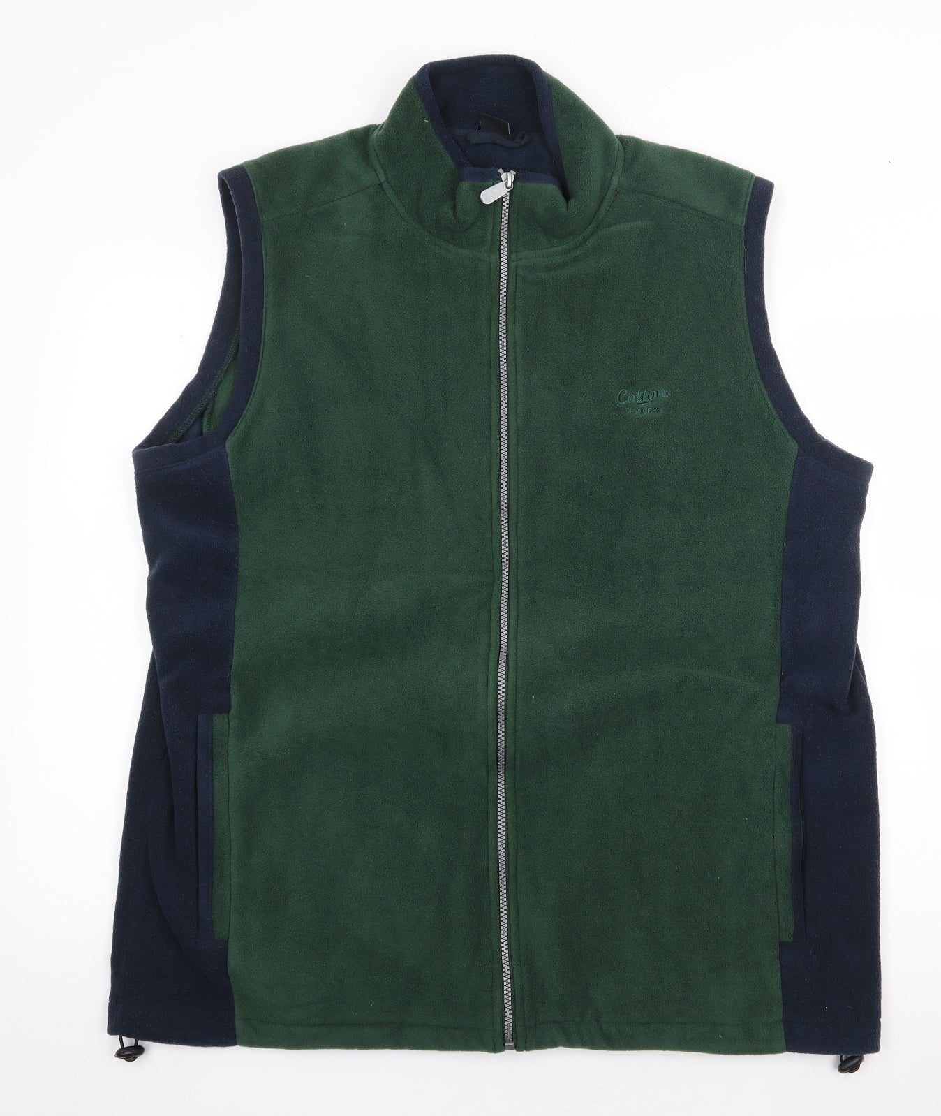 Cotton Traders Mens Green   Gilet Coat Size XL  Zip