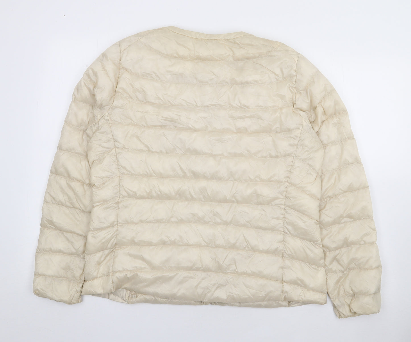 Uniqlo Womens Ivory   Rain Coat Coat Size XL  Snap