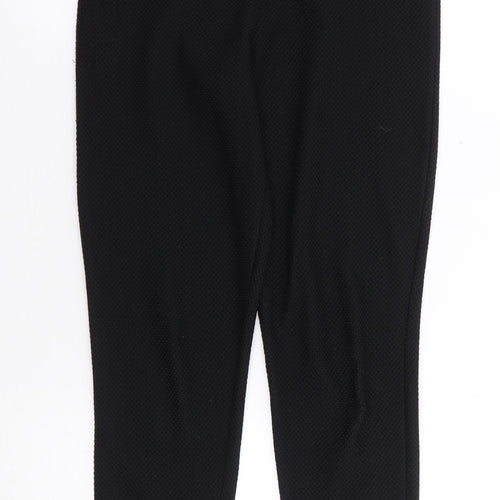 Missguided Womens Black  Polyester Trousers  Size 8 L25 in Regular