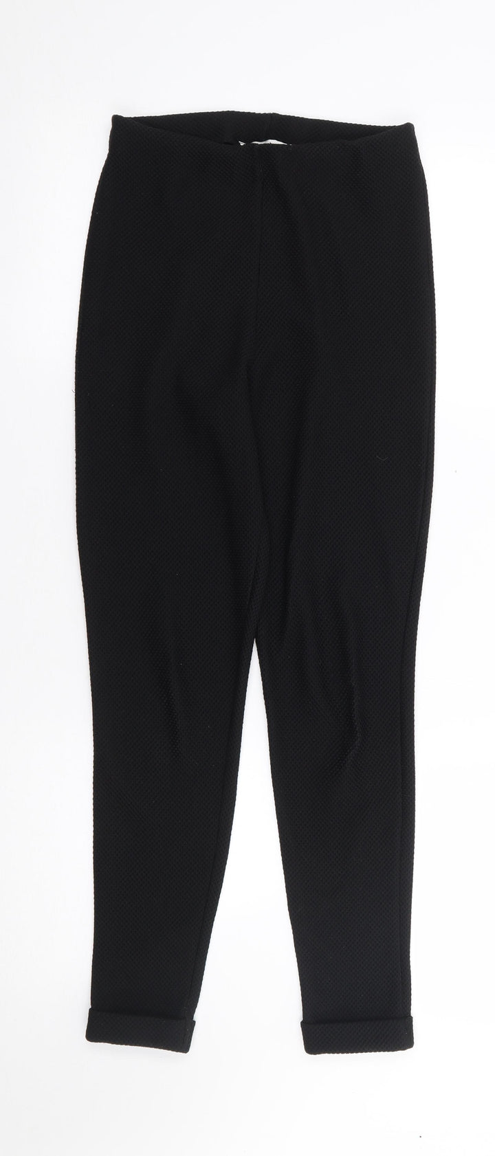 Missguided Womens Black  Polyester Trousers  Size 8 L25 in Regular