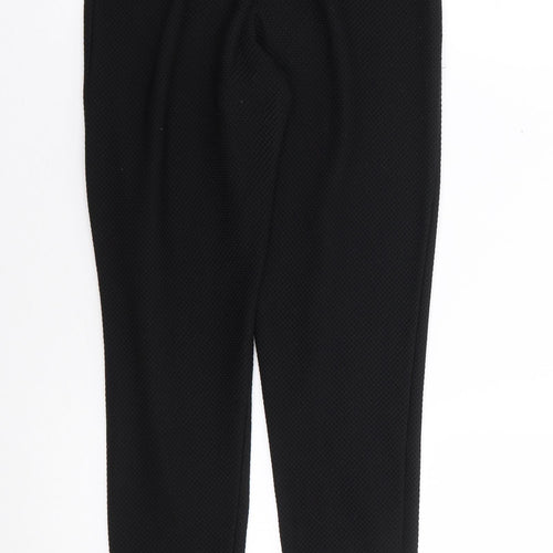 Missguided Womens Black  Polyester Trousers  Size 8 L25 in Regular
