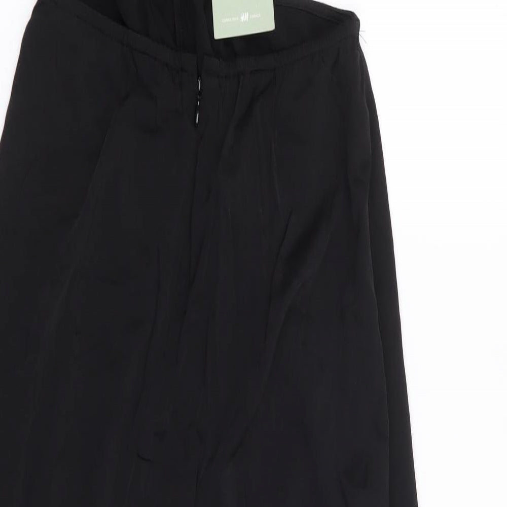 H&M  Womens Black  Polyester Bodycon  Size S  Sweetheart Zip