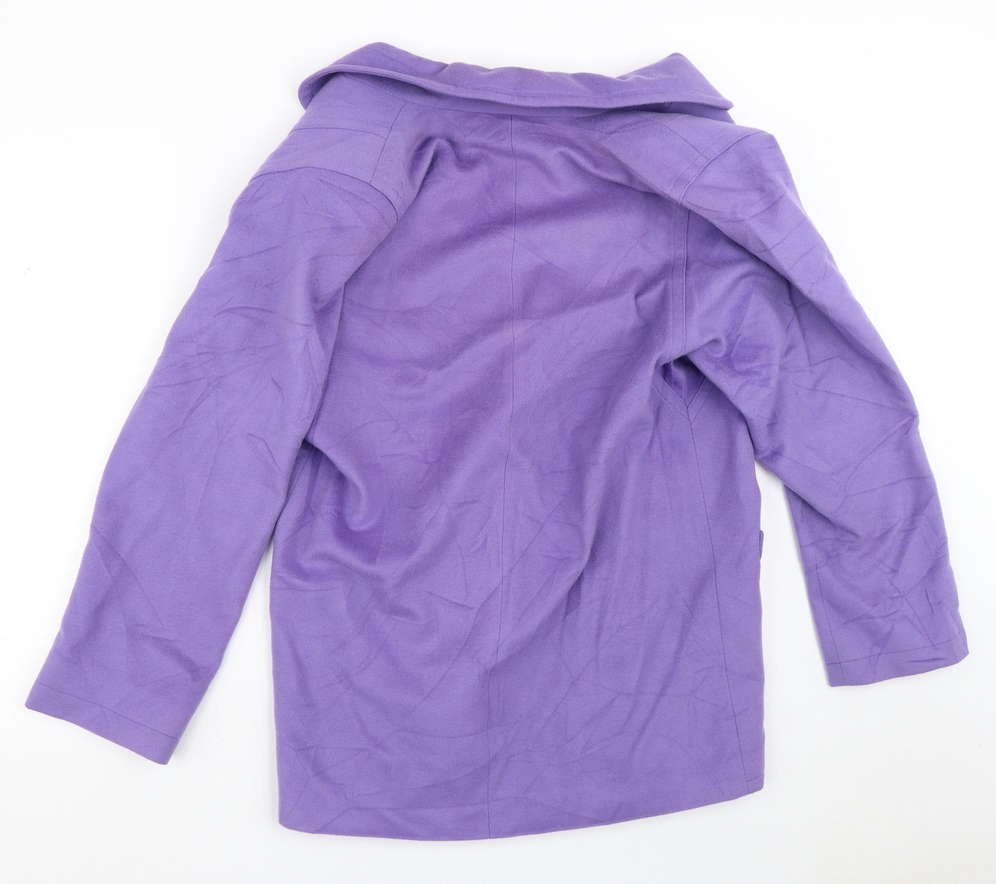 Loretta Bloom Womens Purple   Jacket Coat Size 16   - Lambswool