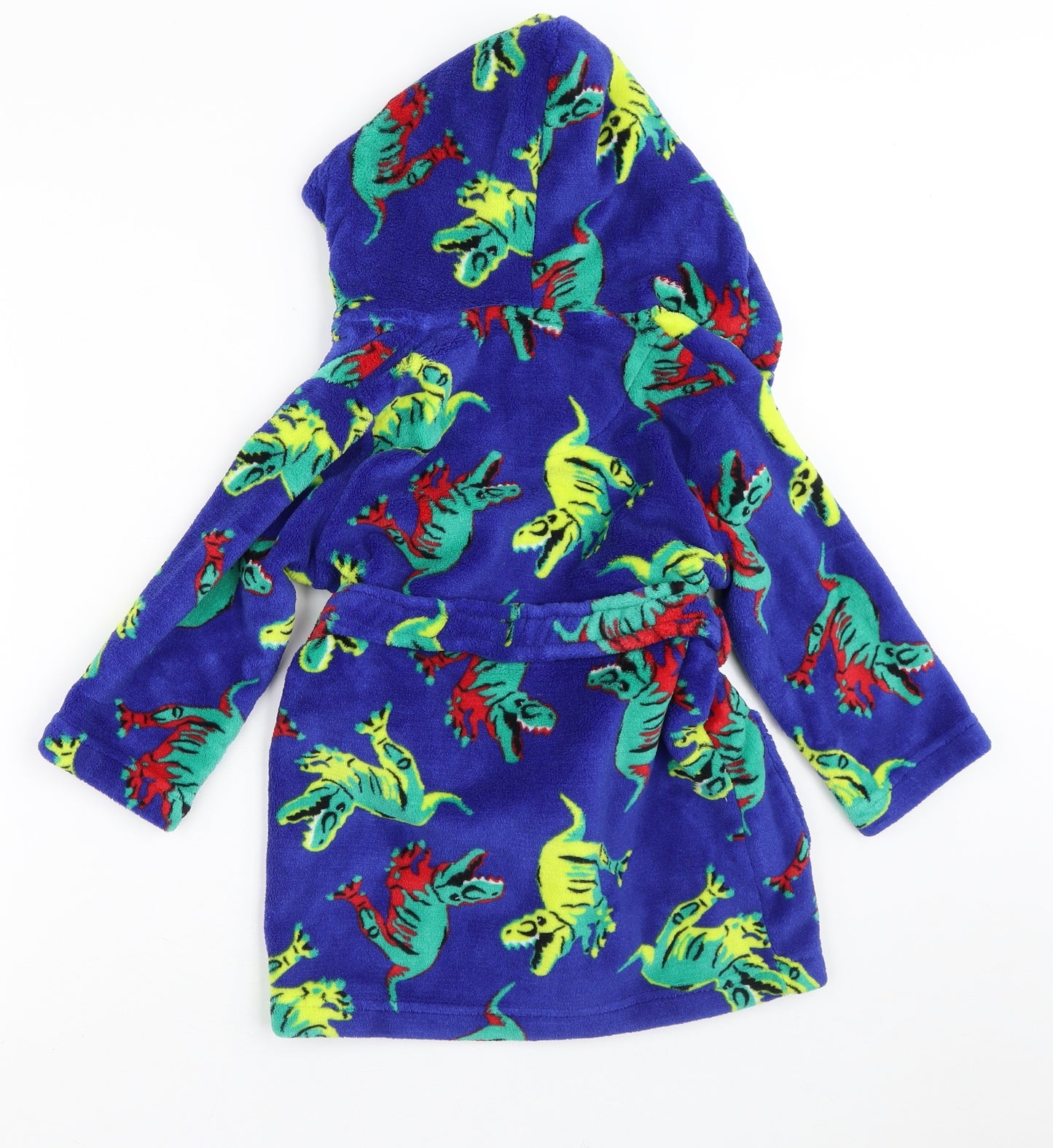 Blue Zoo Boys Blue Geometric Polyester  Gown Size 2-3 Years   - Dinosaurs
