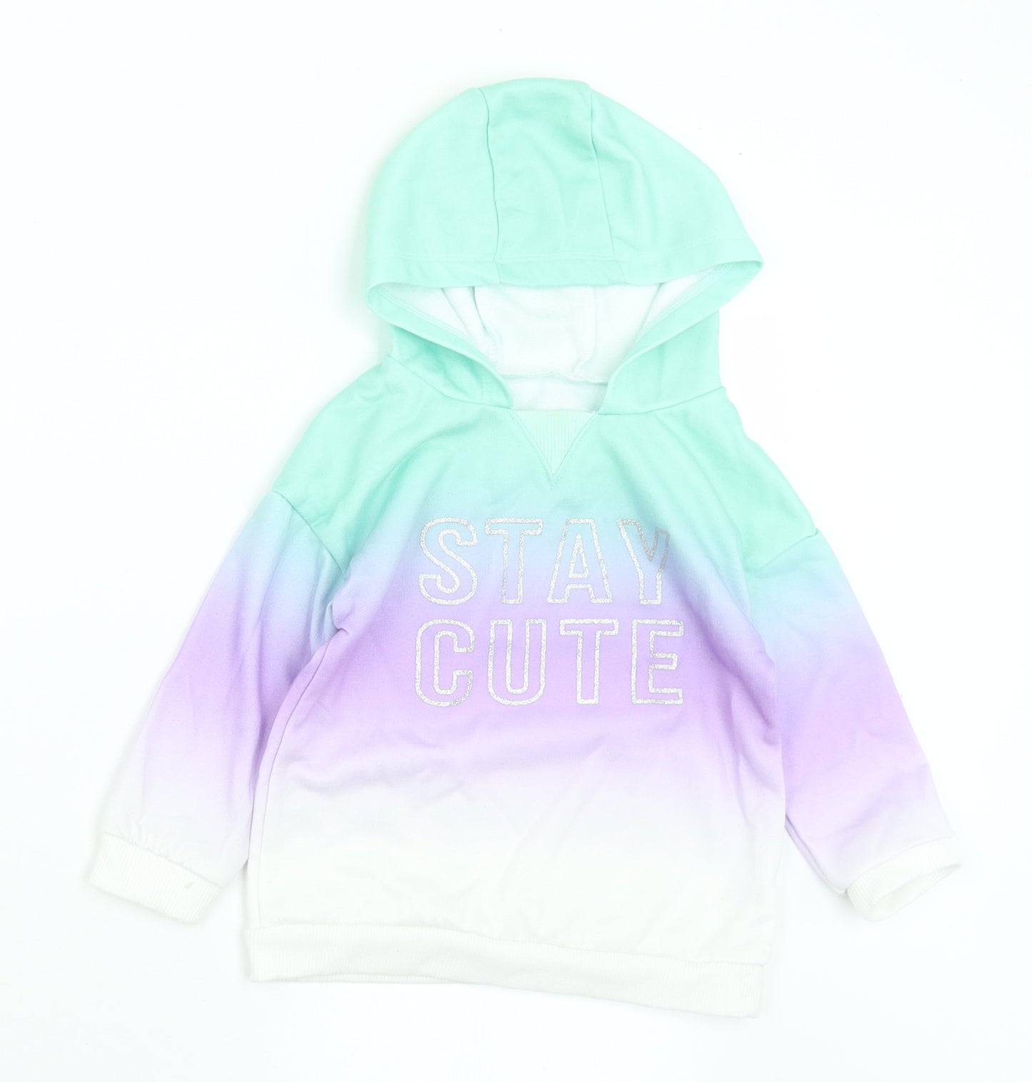 Dunnes Stores Girls Multicoloured  Polyester Pullover Jumper Size 18-24 Months   - Stay Cute