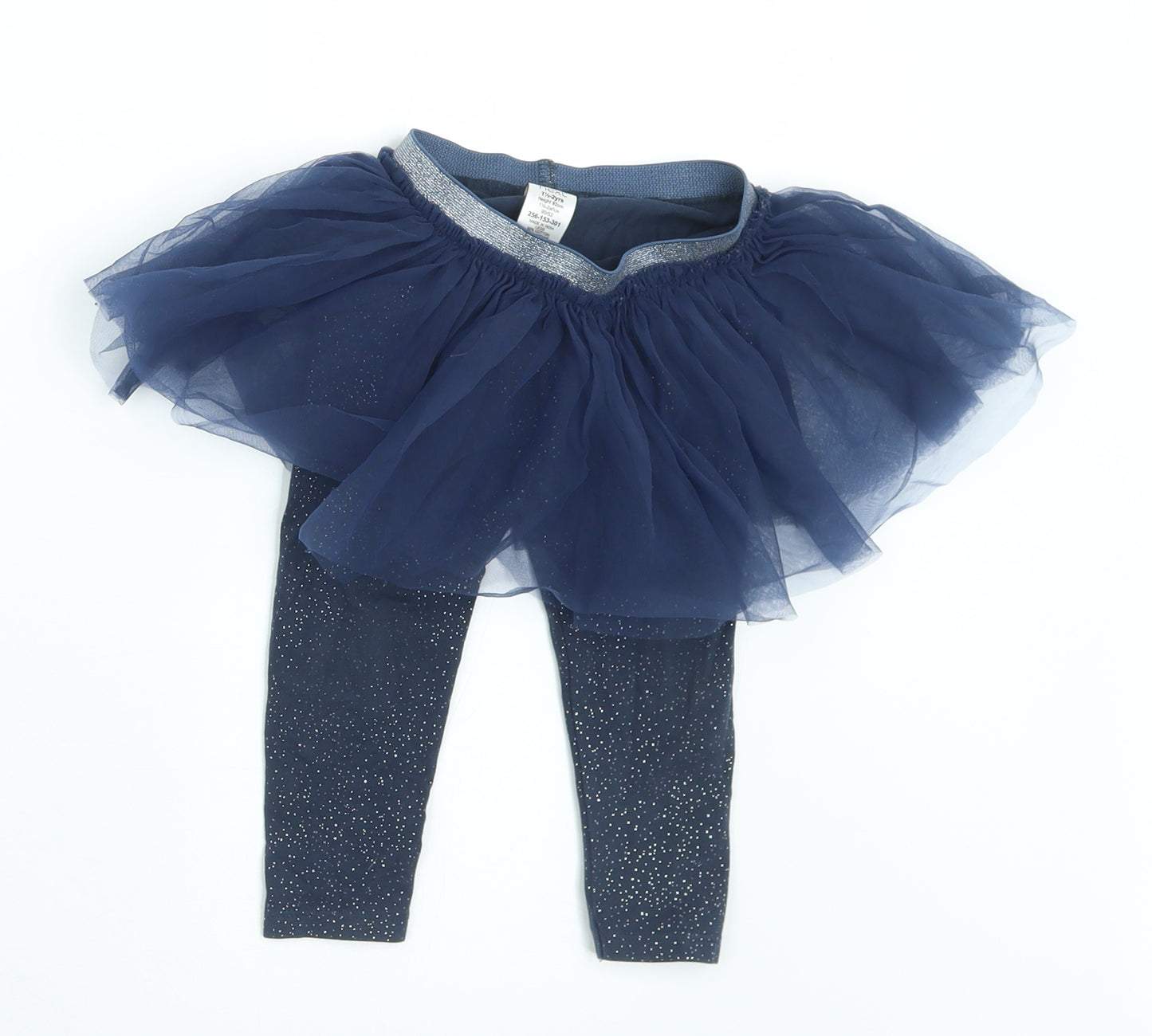 NEXT Girls Blue  Cotton Pedal Pusher Leggings Size 18-24 Months   - Leggings with tutu skirt