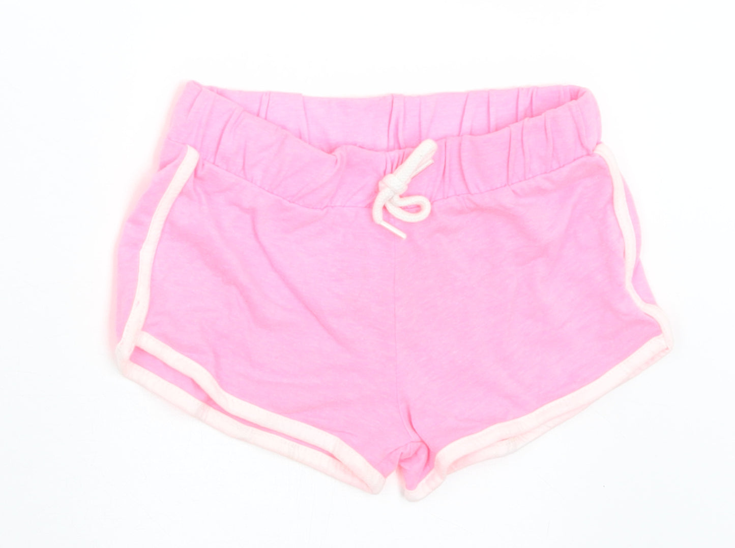 Pep & Co Girls Pink  Polyester Cropped Trousers Size 18-24 Months  Drawstring - Shorts