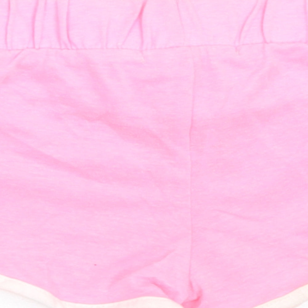 Pep & Co Girls Pink  Polyester Cropped Trousers Size 18-24 Months  Drawstring - Shorts