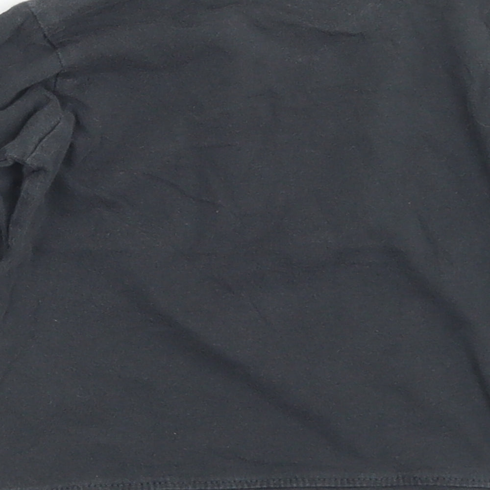 George Baby Black  Cotton Basic T-Shirt Size 9-12 Months Crew Neck  - Winnie The Pooh