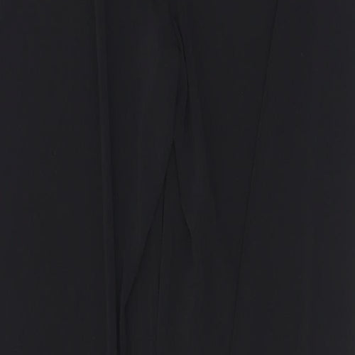 Kim & Co Womens Black  Polyester Jogger Trousers Size XS L28 in Regular Drawstring