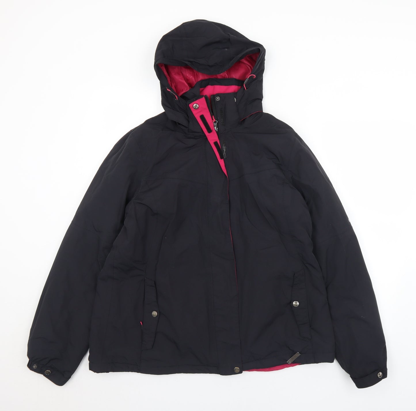 Trespass Womens Black   Windbreaker Coat Size 16  Zip