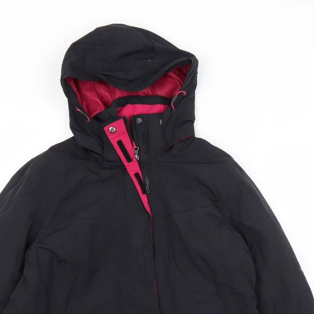 Trespass Womens Black   Windbreaker Coat Size 16  Zip