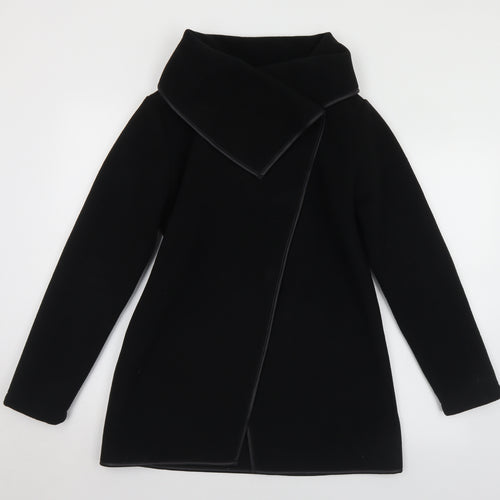 Effeti Moda Womens Black   Pea Coat Coat Size S  Snap