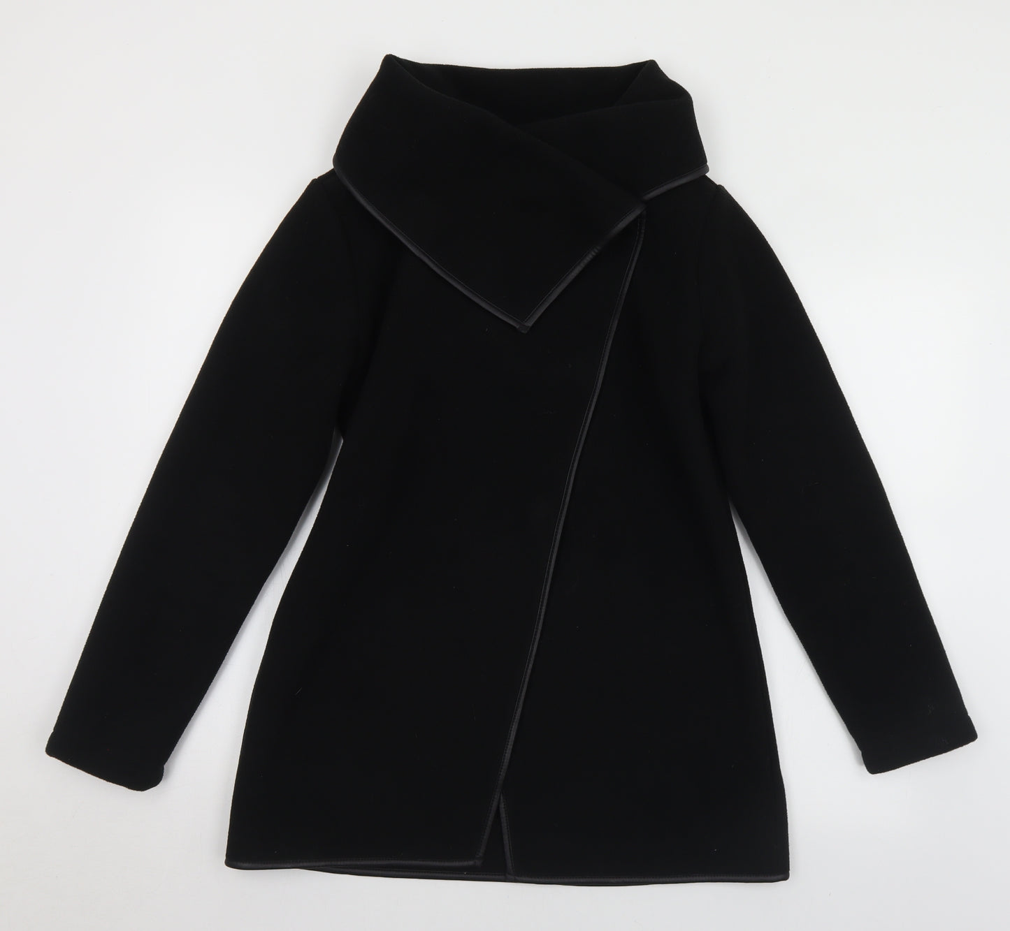 Effeti Moda Womens Black   Pea Coat Coat Size S  Snap