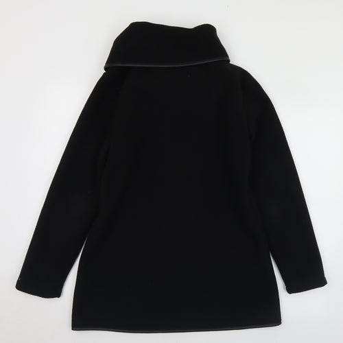 Effeti Moda Womens Black   Pea Coat Coat Size S  Snap