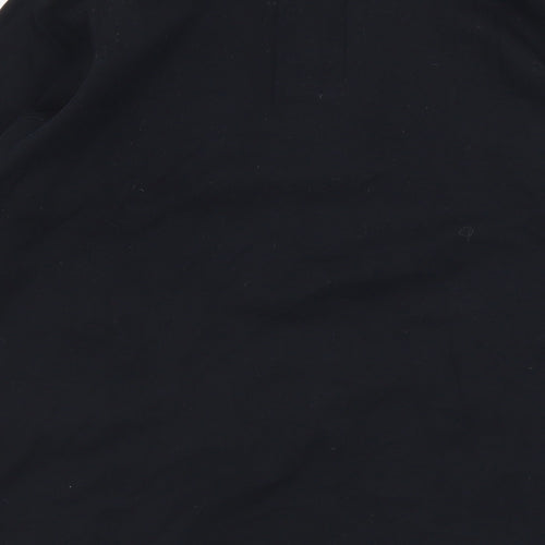 DP Womens Black  Cotton Basic T-Shirt Size 14 Round Neck - Materinty