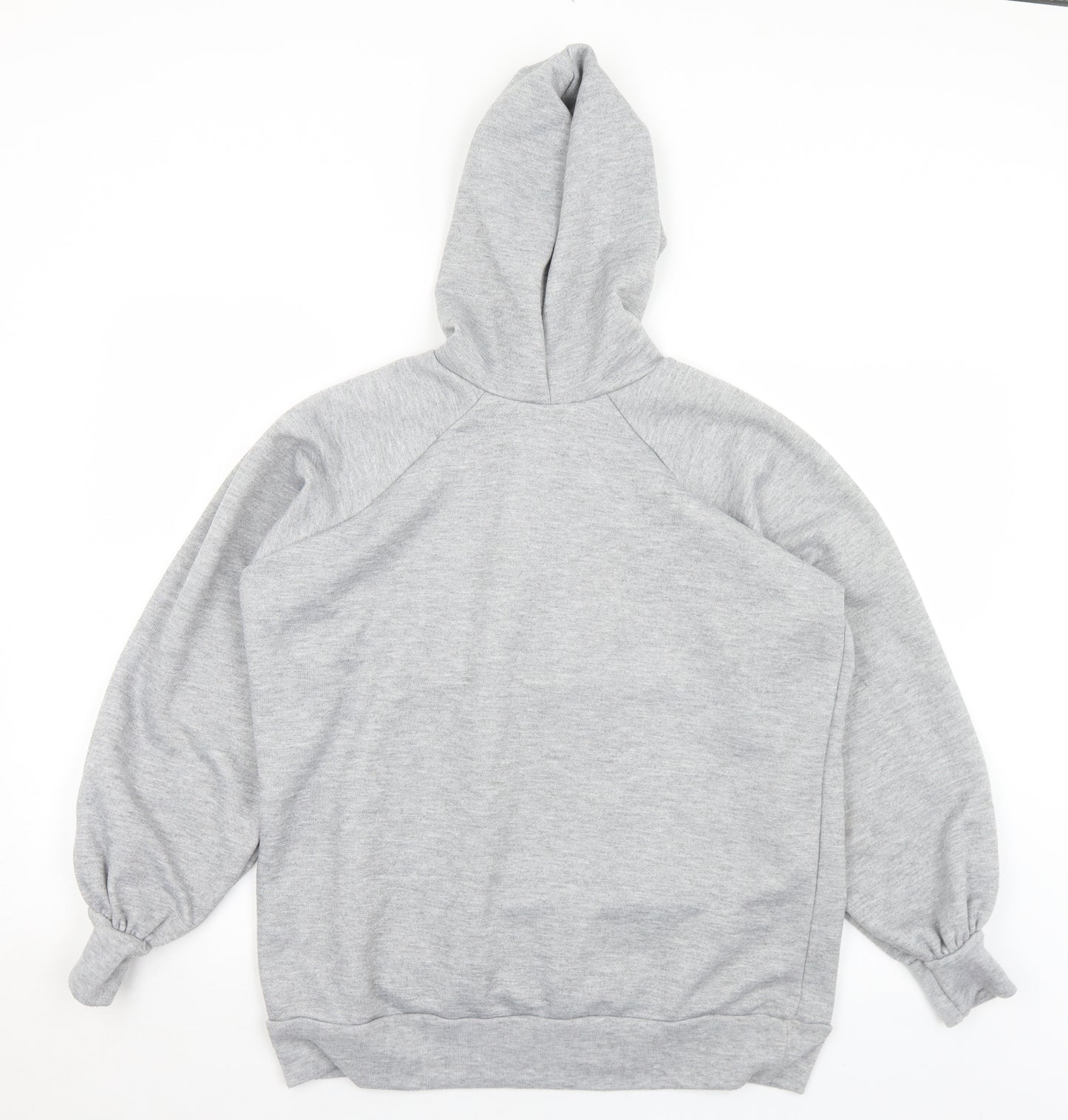 Boohoo Womens Grey  Polyester Pullover Hoodie Size 10   - Honey Honey