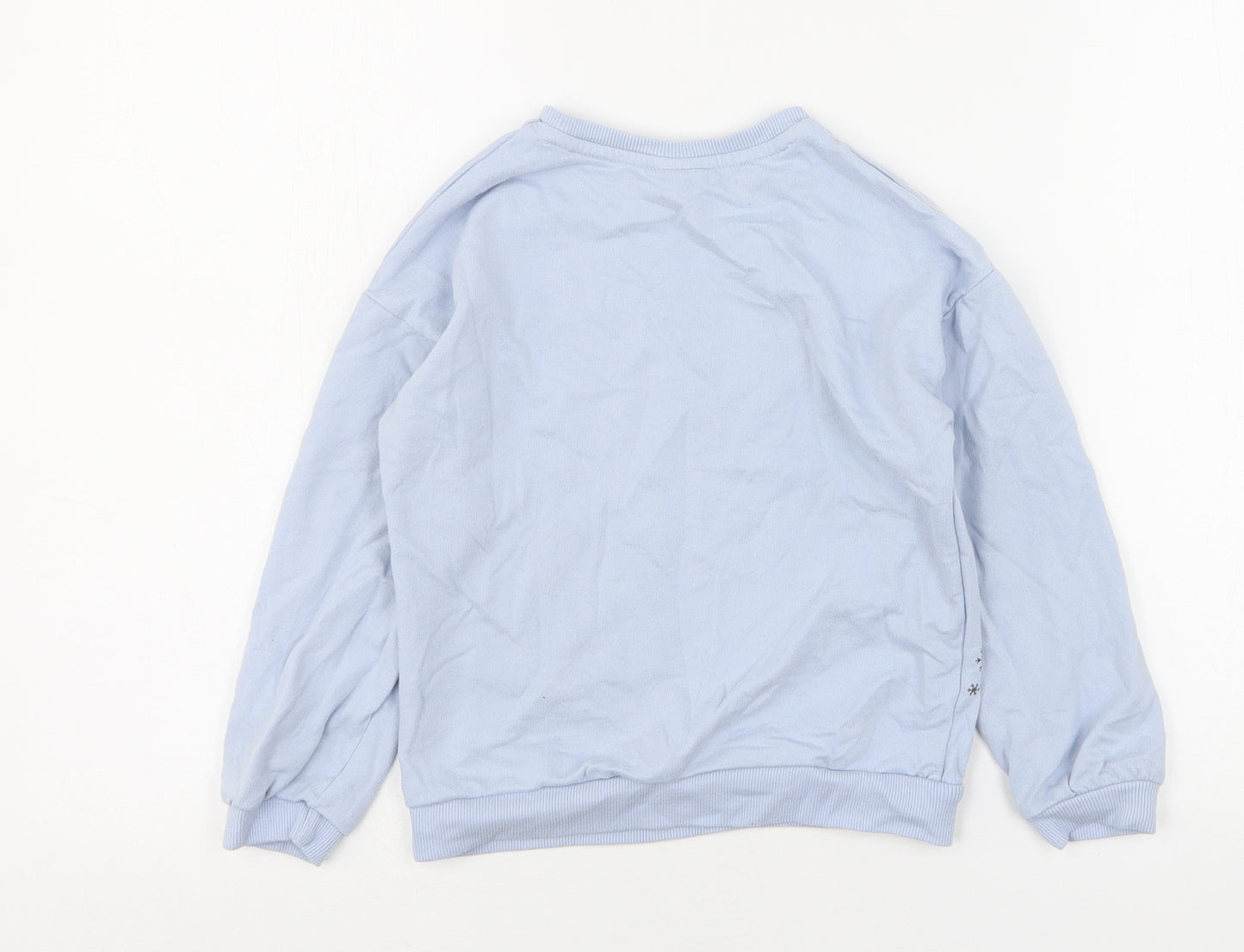 George Boys Blue  Cotton Pullover Sweatshirt Size 6-7 Years   - Frozen