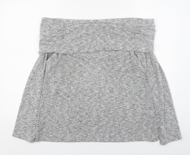 Dorothy Perkins Womens Grey Boat Neck Polyester Pullover Jumper Size 20