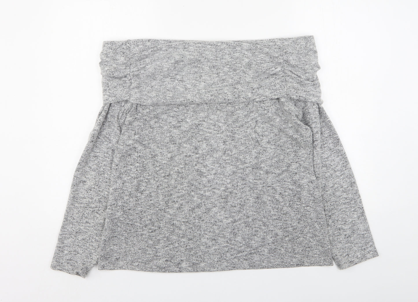 Dorothy Perkins Womens Grey Boat Neck  Polyester Pullover Jumper Size 20