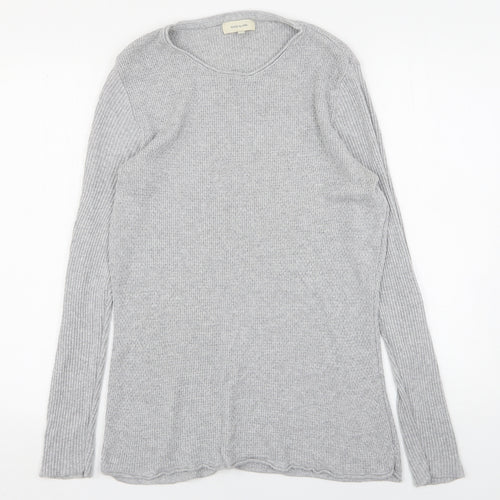 River Island  Womens Grey Round Neck  Acrylic Pullover Jumper Size M