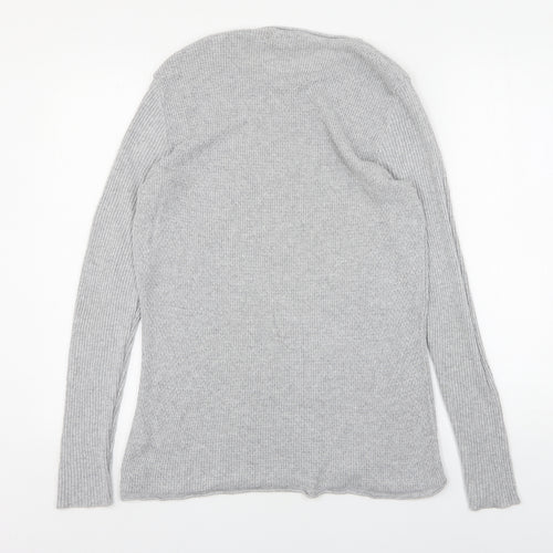 River Island  Womens Grey Round Neck  Acrylic Pullover Jumper Size M