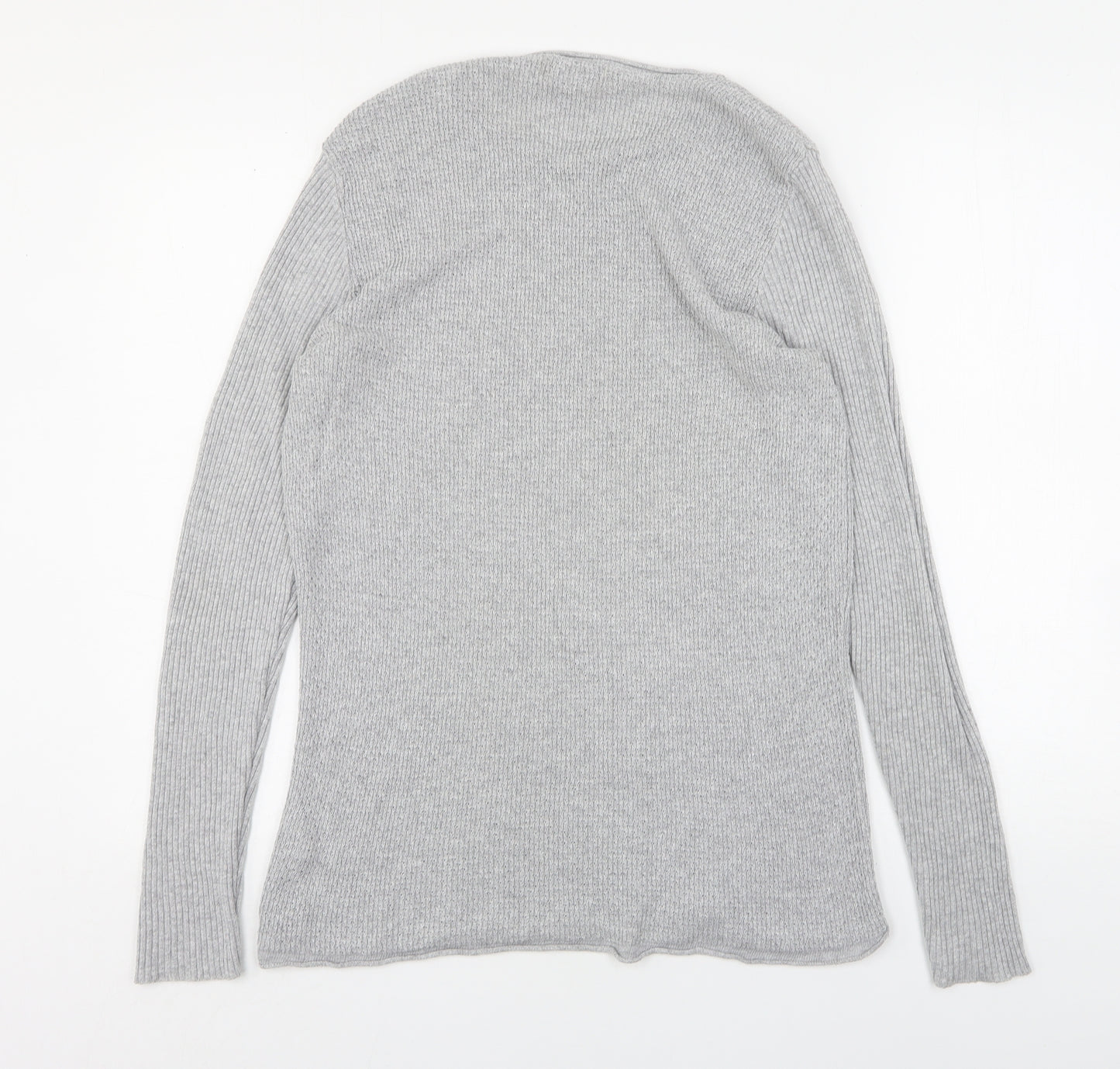 River Island  Womens Grey Round Neck  Acrylic Pullover Jumper Size M