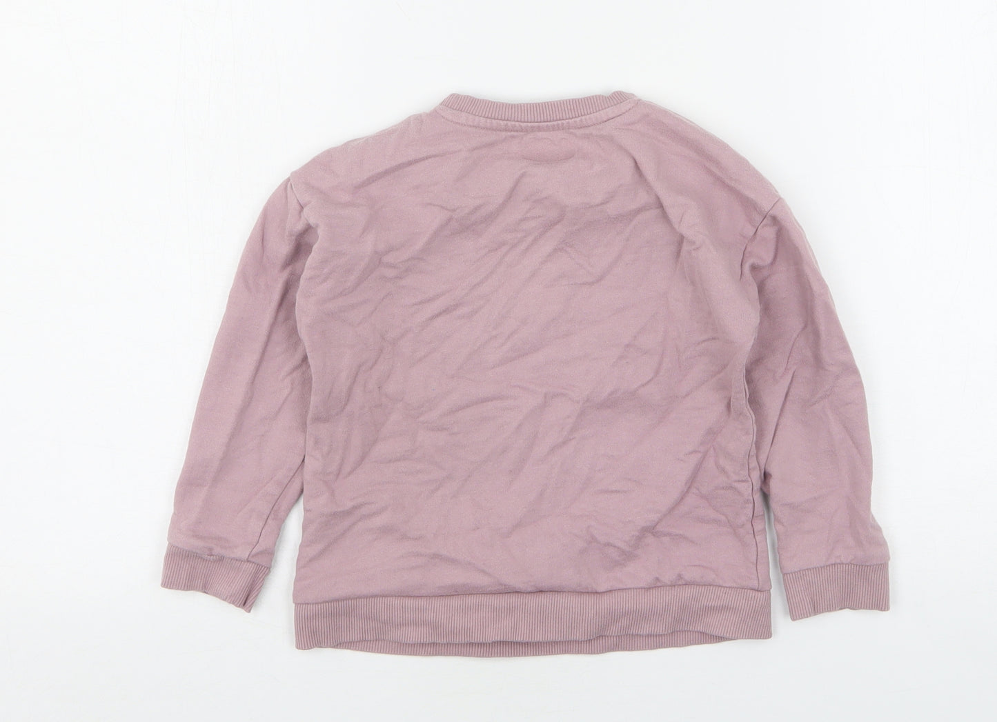 Nutmeg Girls Purple  Cotton Pullover Sweatshirt Size 6-7 Years