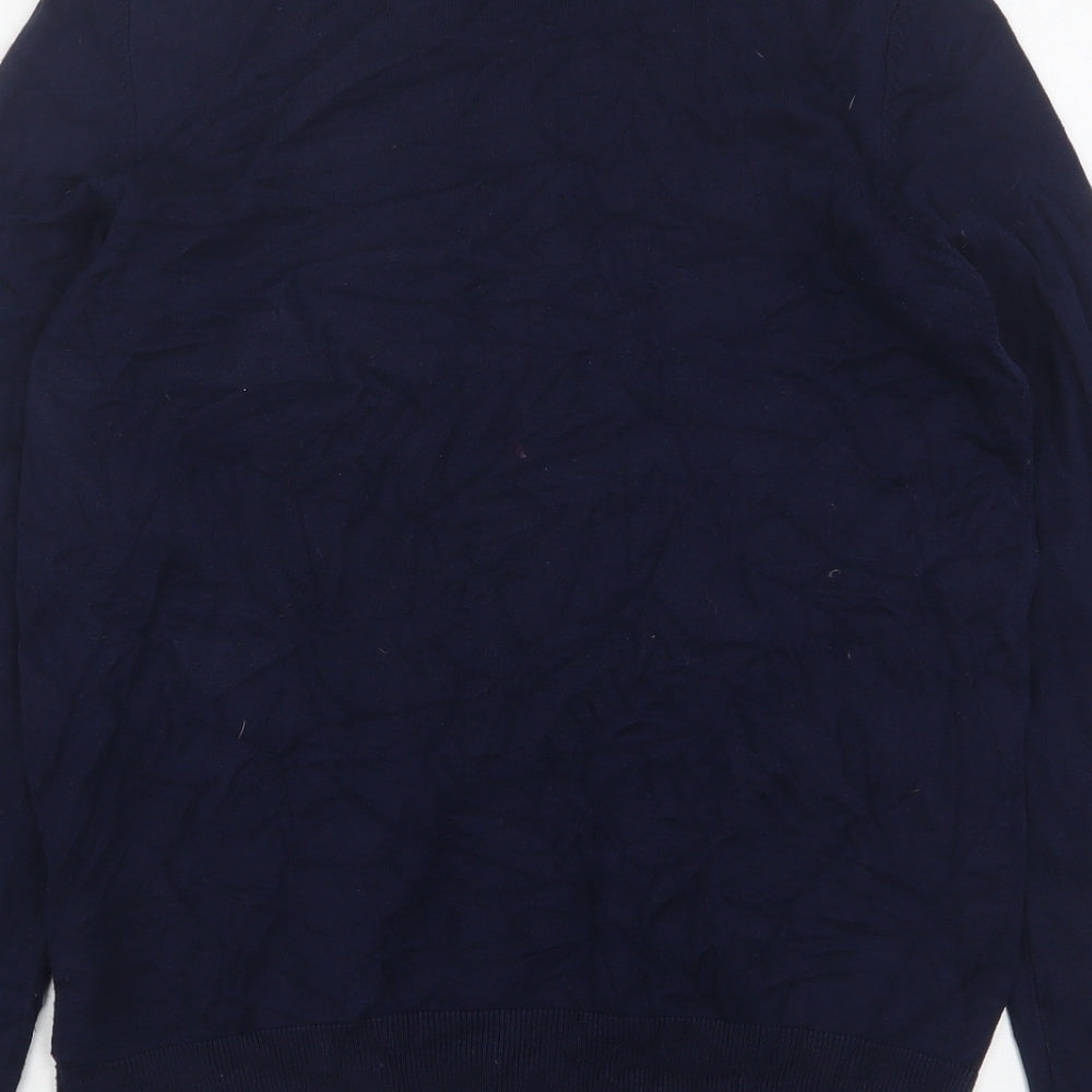 Debenhams  Womens Blue Round Neck  Viscose Cardigan Jumper Size 14