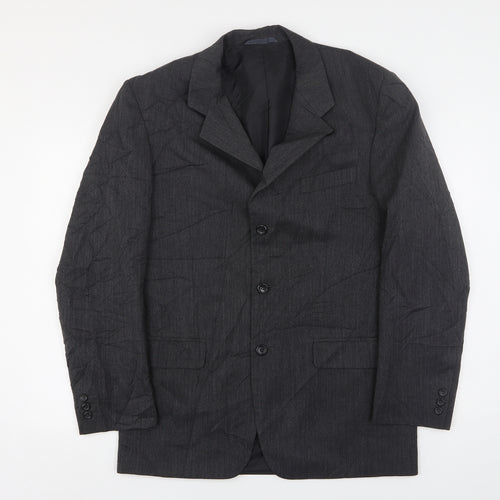 Sovereign  Mens Grey  Wool Jacket Suit Jacket Size 40