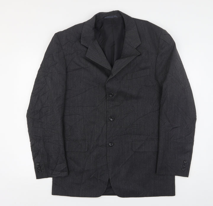 Sovereign  Mens Grey  Wool Jacket Suit Jacket Size 40
