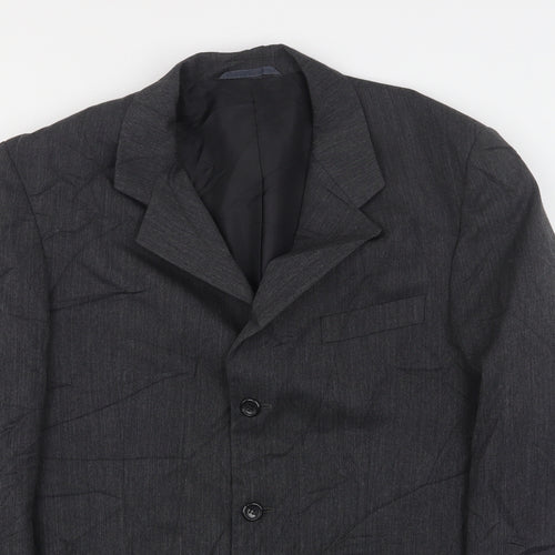 Sovereign  Mens Grey  Wool Jacket Suit Jacket Size 40
