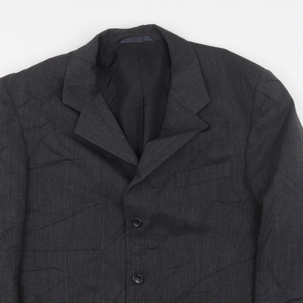 Sovereign  Mens Grey  Wool Jacket Suit Jacket Size 40