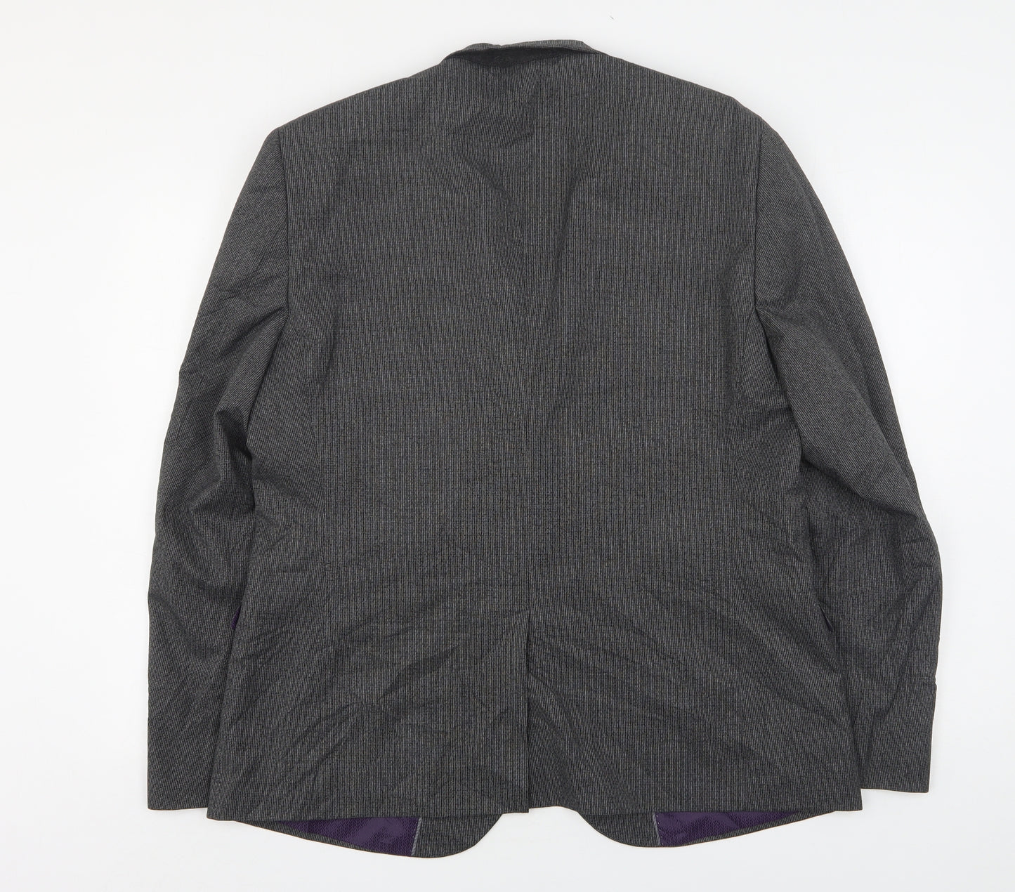George Mens Grey  Polyester Jacket Suit Jacket Size 44