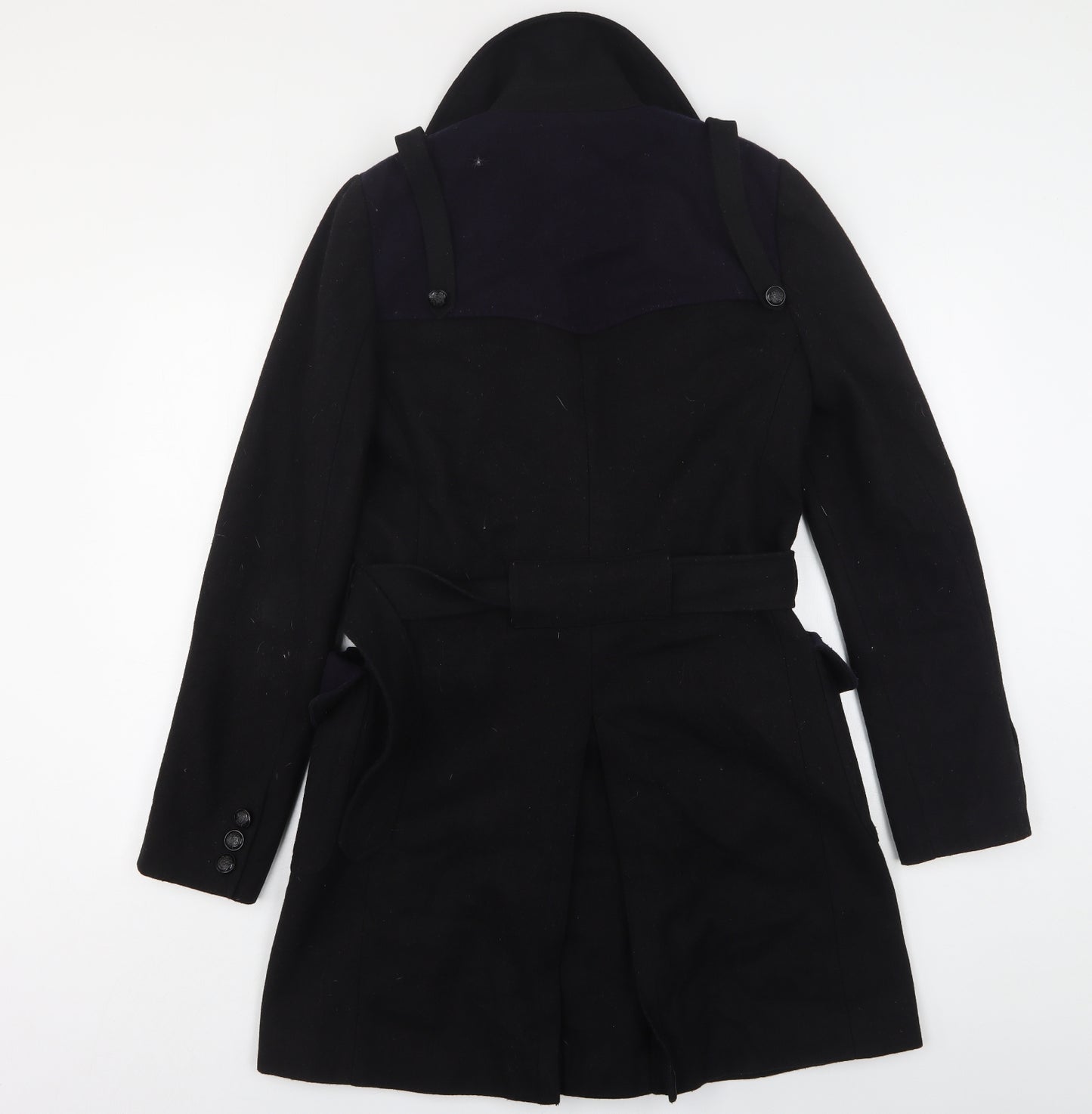 Topshop Womens Black   Overcoat Coat Size 12