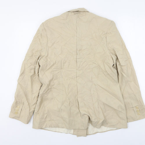 Bonmarché Womens Beige  Polyester Jacket Suit Jacket Size 18