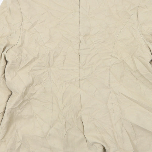 Bonmarché Womens Beige  Polyester Jacket Suit Jacket Size 18