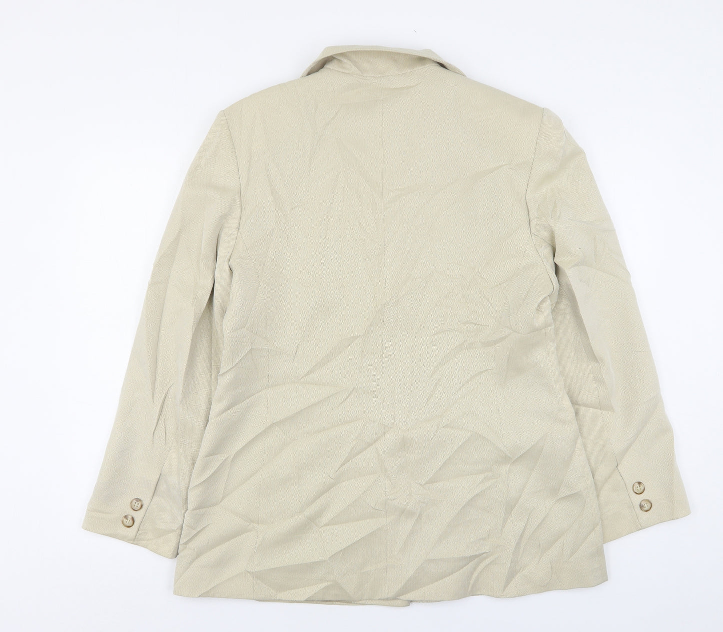 Mackays Womens Beige  Polyester Jacket Suit Jacket Size 16
